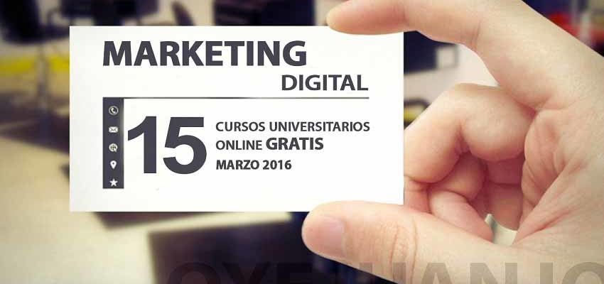 15 cursos online gratuitos de marketing digital